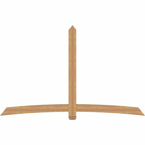 Ekena Millwork Bellingham Timber Gable Bracket, Western Red Cedar, 108"W x 68"H x 3 1/2"D x 5 1/2"F, 15/12 Pitch GBW108X68X0406BEL00SWR - main